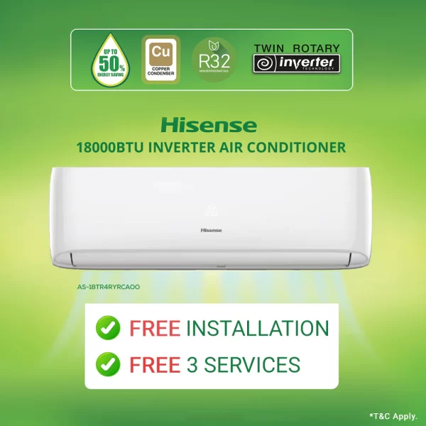 HISENSE AIR CONDITIONER 24000BTU R32 INVERTER